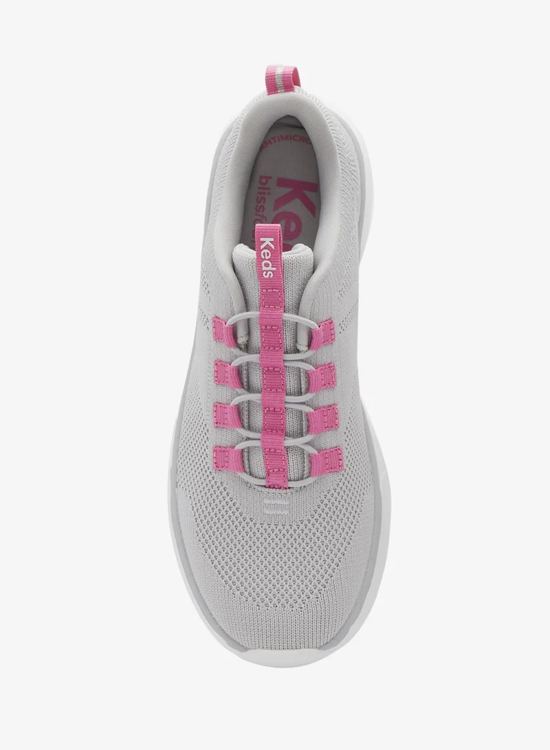 Keds Grey/Neon Pink Keds Women's BlissWalk Slip On Athletic Sneaker Multi for Women | Best Price UAE